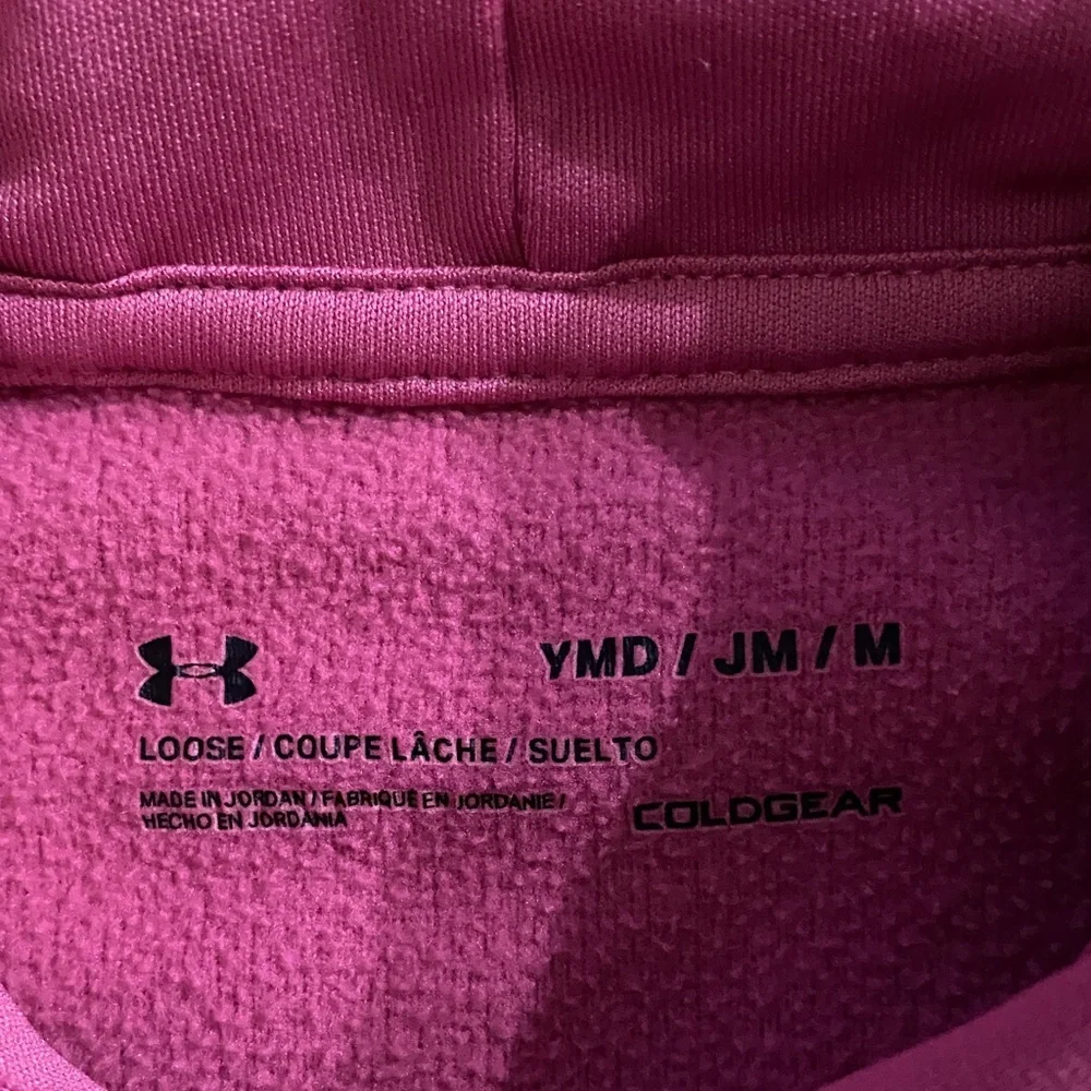 Under Armour pink hoodie girls size medium ( 8 / 10)